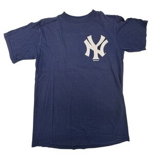 New York Yankees Russell Athletic Youth T-Shirt XL Blue Graphic Number 30